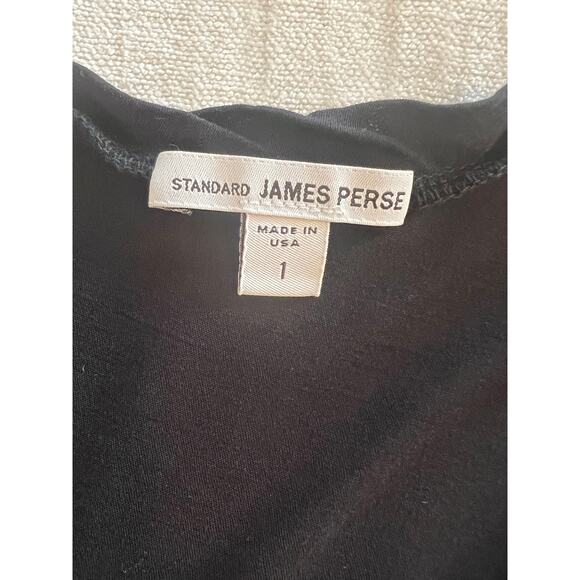 James Perse Standard Deep V Long Sleeve Tee - 1 (S) - Picture 3 of 7